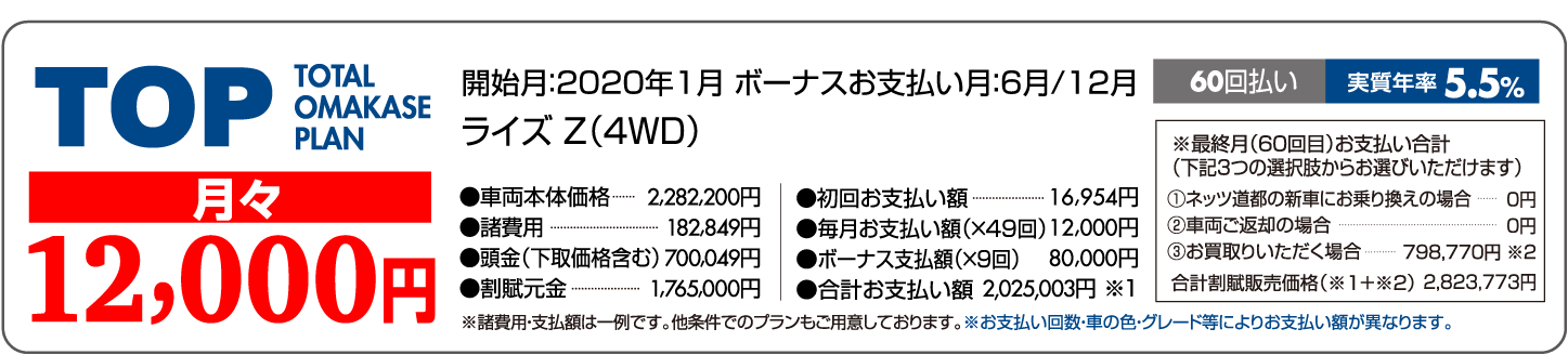 ライズZ（2WD）